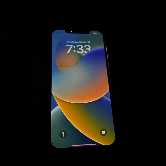 iphone 12 pro max -128gb tracfone *has a slight bleed at top of phone*